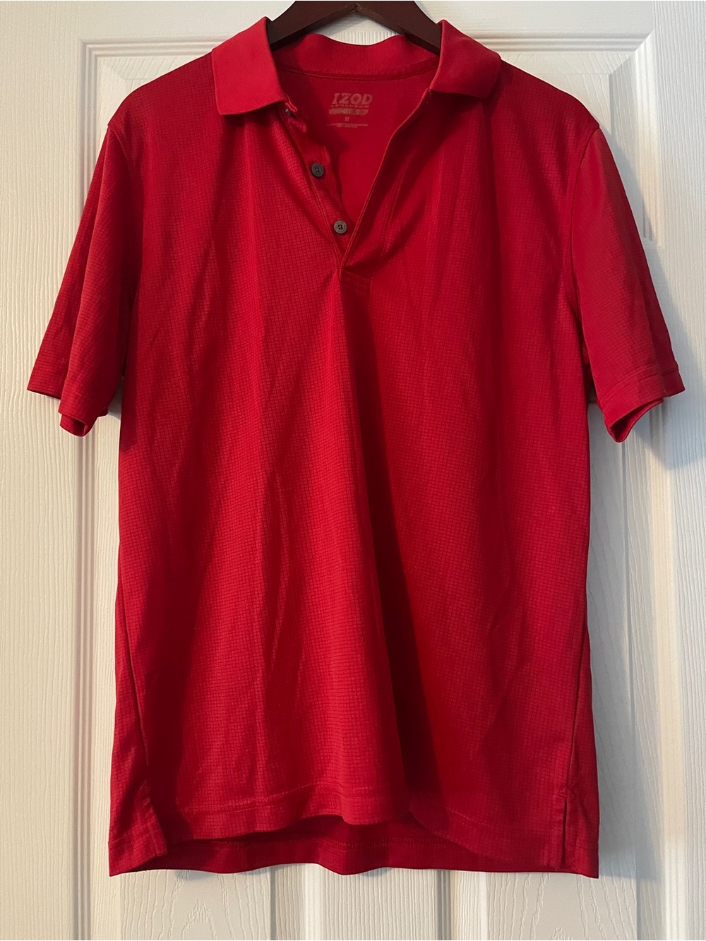 Izod Men's Vibrant Red Short-Sleeve Polo
